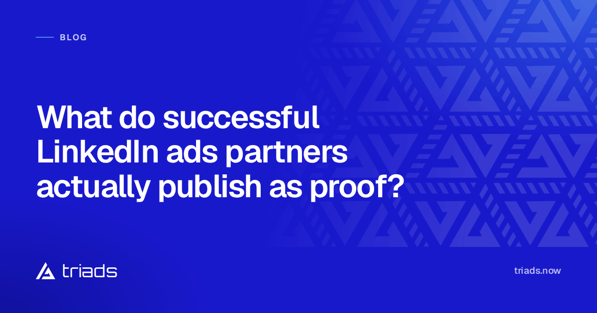 What do successful LinkedIn ads partners actually publish as proof?