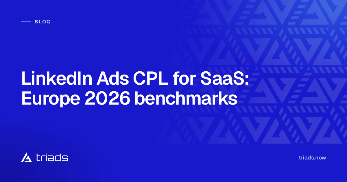 LinkedIn Ads CPL for SaaS: Europe 2026 benchmarks